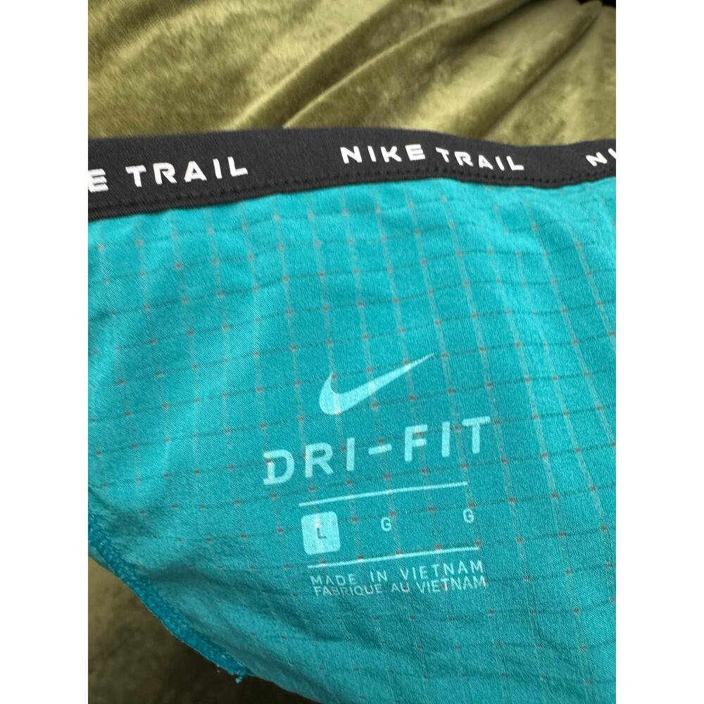 Nike Trail Dri-FIT Running Shirt Teal L Lightweight Athletic - Picture 5 of 9